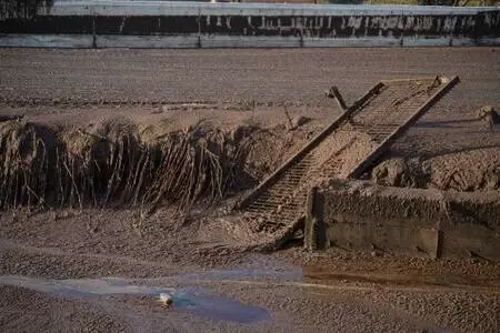 Pirina fabrikası depolama havuzunun duvarı yıkıldı, tonlarca atık çevreye yayıldı