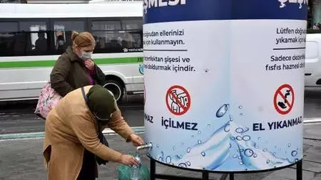 Tekirdağ'ın farklı noktalarına 'dezenfektan çeşmeleri' konuldu - Yeniden Tekirdağ'ın farklı noktalarına 'dezenfektan çeşmeleri' konuldu - Yeniden