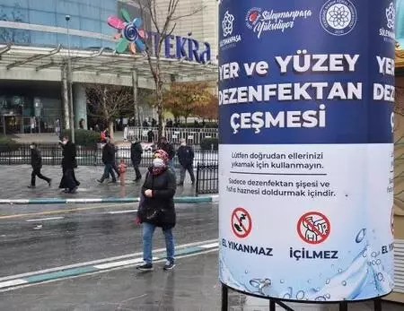 Tekirdağ'ın farklı noktalarına 'dezenfektan çeşmeleri' konuldu - Yeniden Tekirdağ'ın farklı noktalarına 'dezenfektan çeşmeleri' konuldu - Yeniden