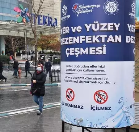 Tekirdağ'ın farklı noktalarına 'dezenfektan çeşmeleri' konuldu - Yeniden Tekirdağ'ın farklı noktalarına 'dezenfektan çeşmeleri' konuldu - Yeniden