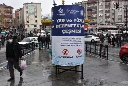 Tekirdağ'ın farklı noktalarına 'dezenfektan çeşmeleri' konuldu - Yeniden Tekirdağ'ın farklı noktalarına 'dezenfektan çeşmeleri' konuldu - Yeniden
