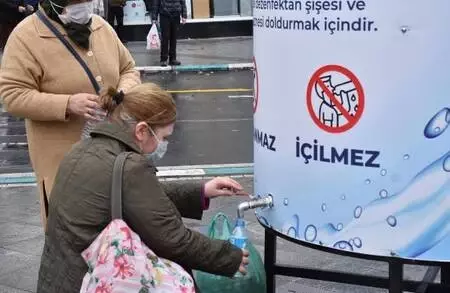 Tekirdağ'ın farklı noktalarına 'dezenfektan çeşmeleri' konuldu - Yeniden Tekirdağ'ın farklı noktalarına 'dezenfektan çeşmeleri' konuldu - Yeniden