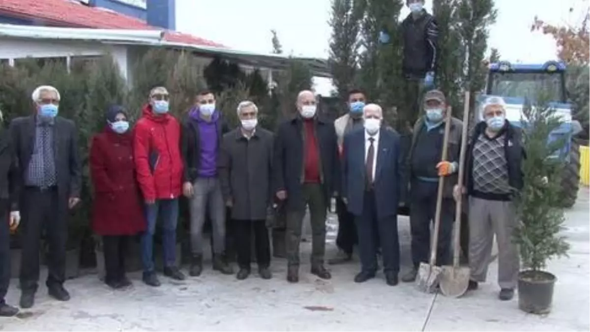 Afyonkarahisar'da 600 fidan toprakla buluşturuldu