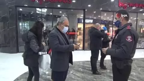 Mardian Mall AVM'de HES kodu denetimi eksiksiz uygulanıyor Mardian Mall AVM'de HES kodu denetimi eksiksiz uygulanıyor