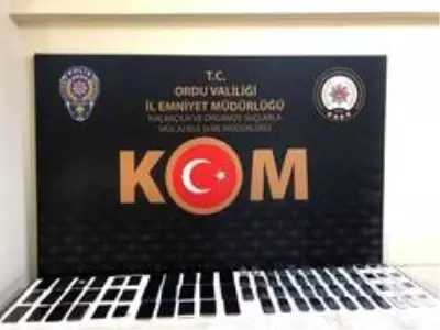 Ordu'da kaçak telefon ve malzemeleri ele geçirildi Ordu'da kaçak telefon ve malzemeleri ele geçirildi