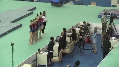Avrupa Kadınlar Artistik Cimnastik Şampiyonası'nda gençlerde elemeler devam ediyor Avrupa Kadınlar Artistik Cimnastik Şampiyonası'nda gençlerde elemeler devam ediyor