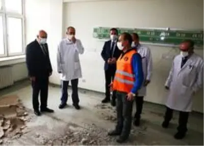 Başkan Altınok Gaziler katındaki çalışmayı denetledi Başkan Altınok Gaziler katındaki çalışmayı denetledi