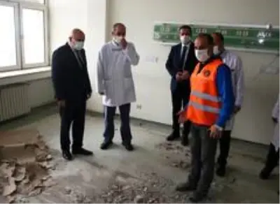 Başkan Altınok Gaziler katındaki çalışmayı denetledi Başkan Altınok Gaziler katındaki çalışmayı denetledi