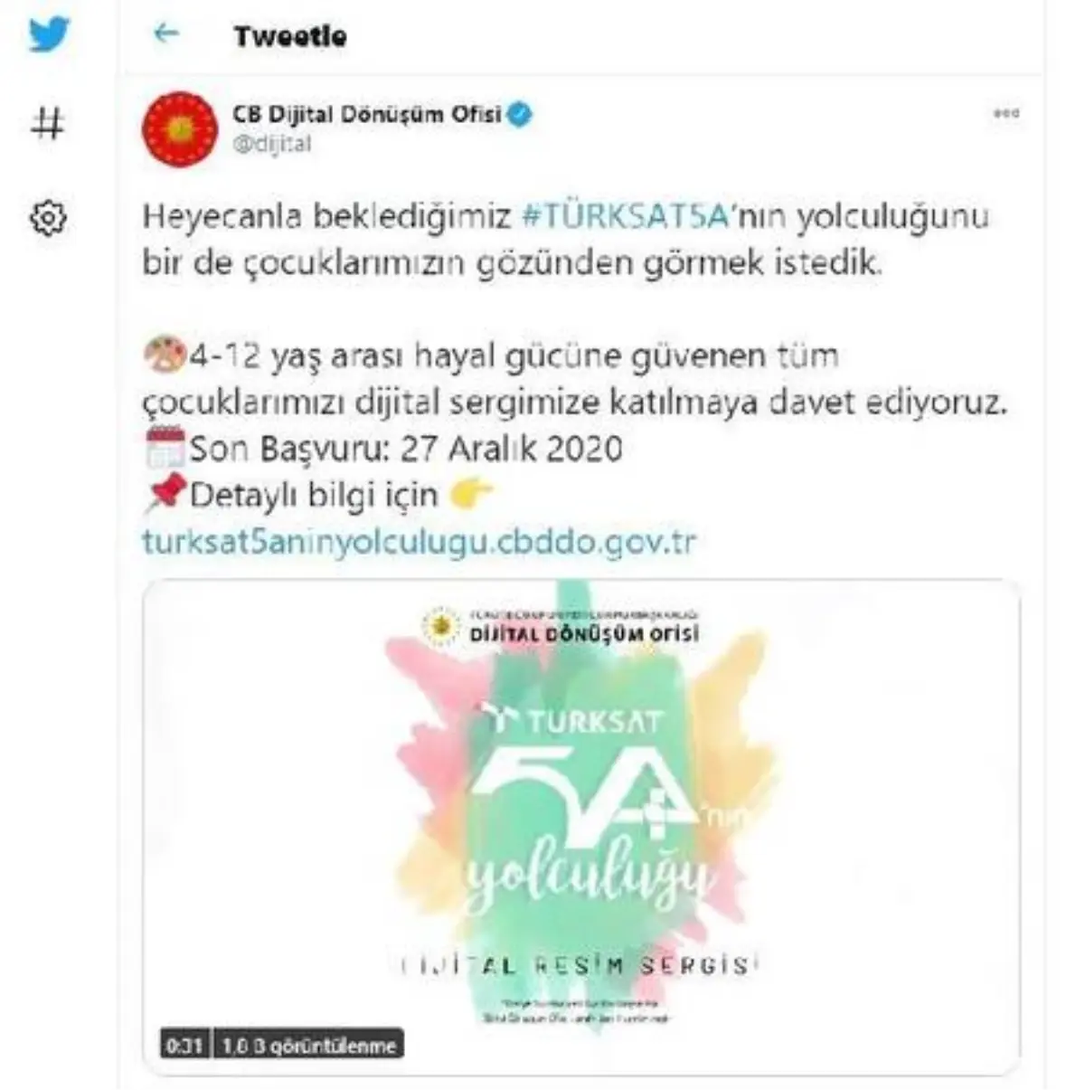 Cumhurbaşkanlığı Dijital Dönüşüm Ofisi'nden çocuklara dijital sergi
