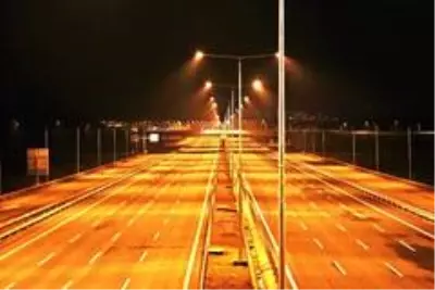 Dev projenin gece görüntüsü hayran bıraktı