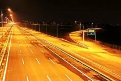 Dev projenin gece görüntüsü hayran bıraktı