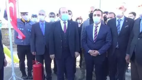 Doğal gaz meşalesi yandı Doğal gaz meşalesi yandı