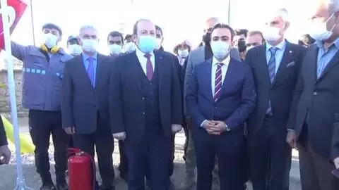 Doğal gaz meşalesi yandı Doğal gaz meşalesi yandı