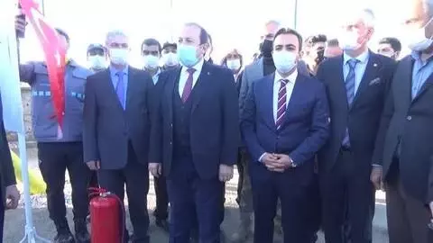 Doğal gaz meşalesi yandı Doğal gaz meşalesi yandı