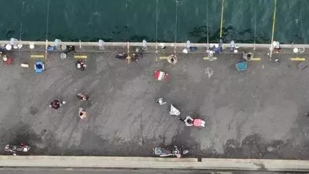 Eminönü ve çevresindeki yoğunluk havadan görüntülendi Eminönü ve çevresindeki yoğunluk havadan görüntülendi