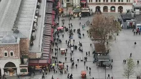 Eminönü ve çevresindeki yoğunluk havadan görüntülendi Eminönü ve çevresindeki yoğunluk havadan görüntülendi