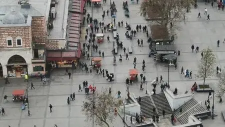Eminönü ve çevresindeki yoğunluk havadan görüntülendi Eminönü ve çevresindeki yoğunluk havadan görüntülendi