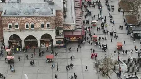 Eminönü ve çevresindeki yoğunluk havadan görüntülendi Eminönü ve çevresindeki yoğunluk havadan görüntülendi