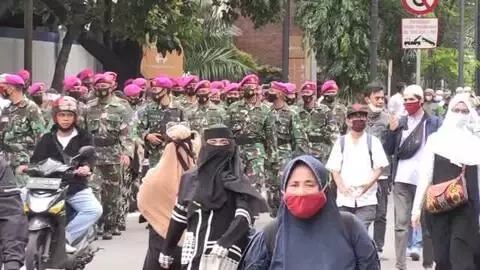 Endonezya'da 6 FPI üyesinin öldürülmesi protesto edildi Endonezya'da 6 FPI üyesinin öldürülmesi protesto edildi