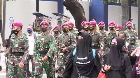 Endonezya'da 6 FPI üyesinin öldürülmesi protesto edildi Endonezya'da 6 FPI üyesinin öldürülmesi protesto edildi