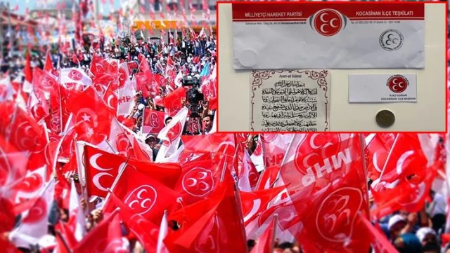 MHP'nin esnafa dağıttığı Bereket Duası ve 50 kuruş tartışma yarattı! CHP'li isim: Bu resmen hakarettir