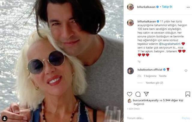 Billur Kalkavan, kendisinden 22 yaş küçük olan sevgilisiyle 11. yılını kutladı