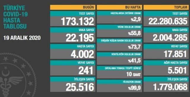 Sağlık Bakanlığı, koronavirüs tablosundaki bazı terimlerin anlamlarını açıkladı