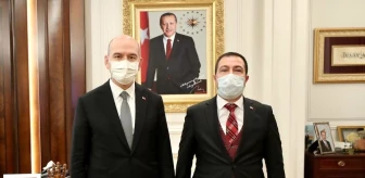 Başkan Kahraman'dan Bakan Soylu ve Orgeneral Çetin'e ziyaret