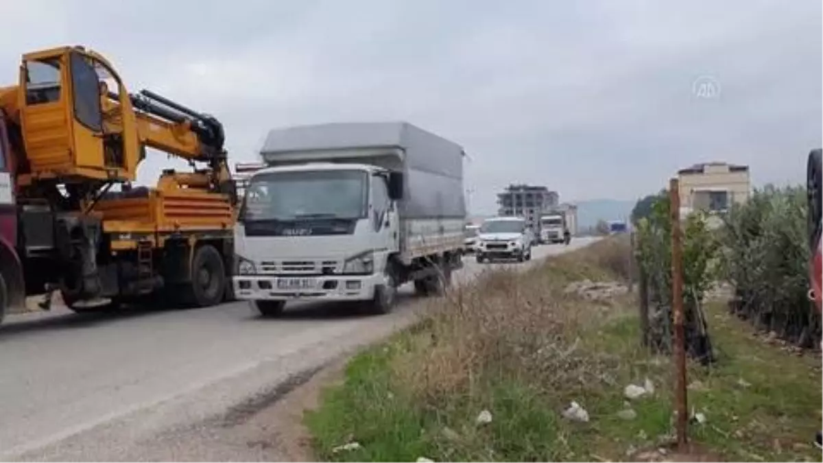 Hassa'da şarampole yuvarlanan otomobilin sürücüsü yaralandı