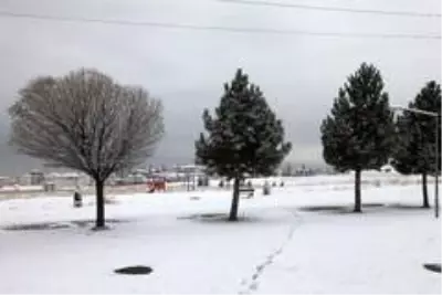 Ahlat'ta mevsimin ilk karı yağdı Ahlat'ta mevsimin ilk karı yağdı