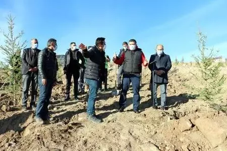 Erciş'te 1742 fidan toprakla buluşturuldu Erciş'te 1742 fidan toprakla buluşturuldu