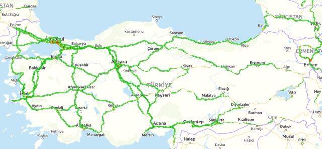 Günlük Yol Durumu ve Trafik Yoğunluğu | Bugün hangi yollar kapalı, trafik nasıl? Son Dakika Güzergah Analizi