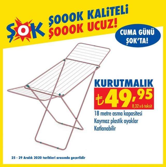 ŞOK 25-29 Aralık 2020 aktüel ürünler kataloğu! İşte haftanın ŞOK indirimleri