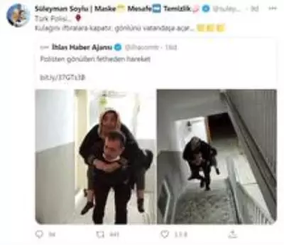 Son dakika haberi | Süleyman Soylu'nun paylaştığı polis memuru o anı anlattı Son dakika haberi | Süleyman Soylu'nun paylaştığı polis memuru o anı anlattı