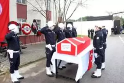 Susurluk'ta görevi başında şehit olan polis memuruna tören
