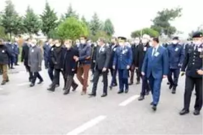 Susurluk'ta görevi başında şehit olan polis memuruna tören
