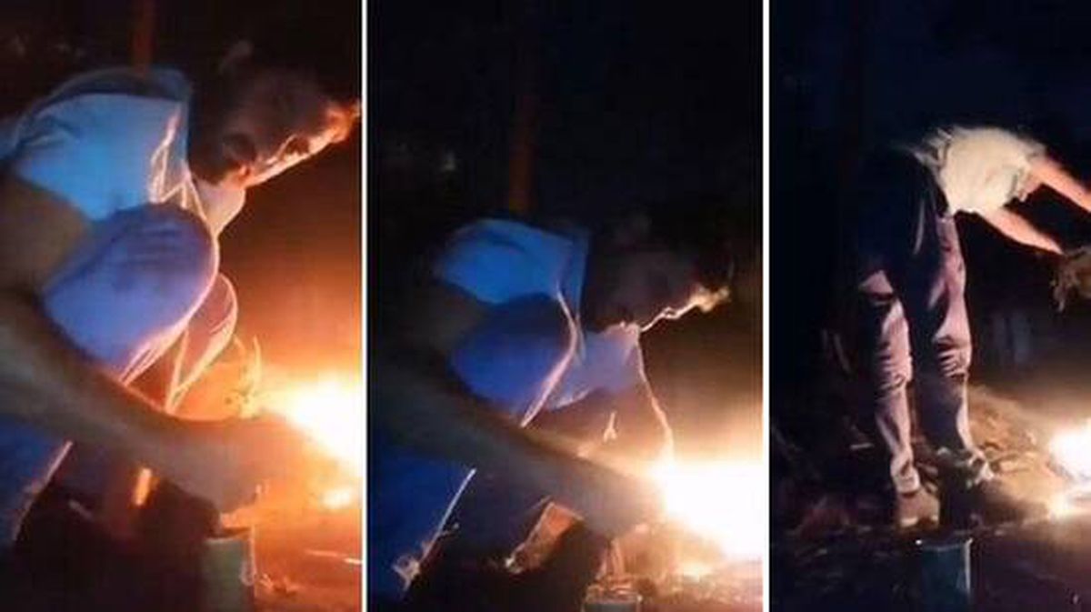 Önce tavuğun boğazını kesti, sonra ateşe attı: Sizin için cinler alemine adak adadım