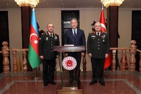 Bakan Akar, Azerbaycan Savunma Bakan Yardımcısı Mustafayev'i kabul etti Bakan Akar, Azerbaycan Savunma Bakan Yardımcısı Mustafayev'i kabul etti