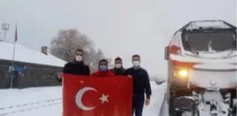 Çin'e giden ikinci ihracat treni personeli Sarıkamış Şehitlerini unutmadı