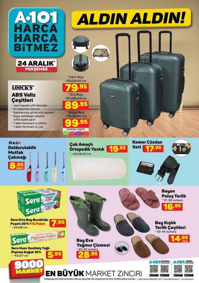 A101 24 Aralık 2020 Aktüel Ürünler Kataloğu - A101'de bu hafta indirimde neler var?