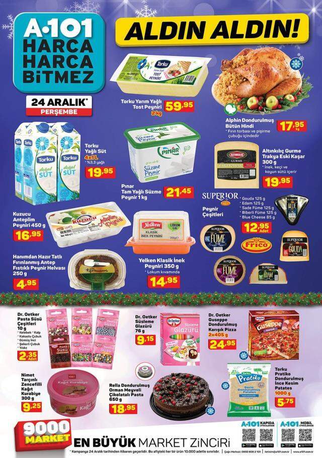 A101 24 Aralık 2020 Aktüel Ürünler Kataloğu - A101'de bu hafta indirimde neler var?