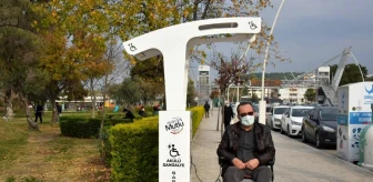 Aliağa'da akülü sandalye şarj istasyonları hizmette