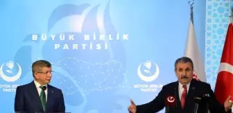 BBP Başkanı Destici Gelecek Partisi Başkanı Davutoğlu ile görüştü