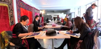 Son dakika haber! Kadınlar, el sanatlarının yaşatılması için düzenlenen nakış yarışmasında hünerlerini sergiledi