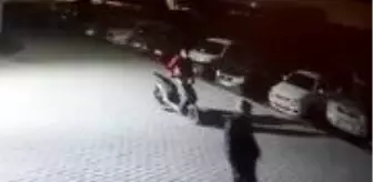 Son dakika! Kısıtlamada motosiklet çalan hırsızlar kamerada