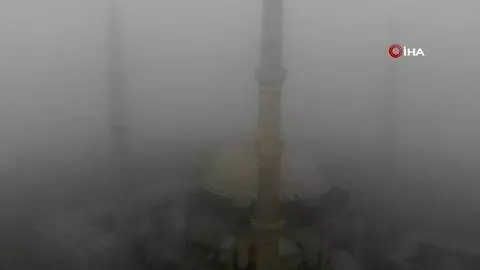 Son dakika haberi! Selimiye'de sis görüntüleri mest etti