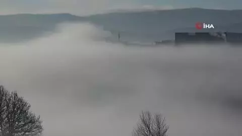 Bolu kent merkezinde göz gözü görmüyor Bolu kent merkezinde göz gözü görmüyor