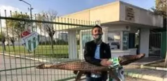 Bursaspor taraftarı tesise timsah getirdi