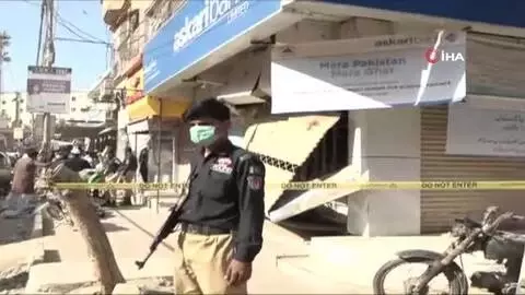 Son dakika haberi... Pakistan'da bankada patlama