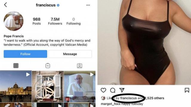 Papa yine model fotoğrafı beğendi